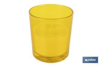 Velas Aromáticas de Citronela en Vasos de Colores | Protección Duradera durante 30 horas - Cofan