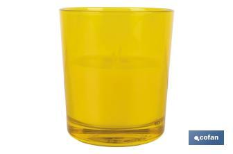 Velas Aromáticas de Citronela en Vasos de Colores | Protección Duradera durante 30 horas - Cofan