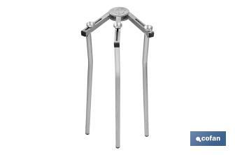 Cofan Tripé ajustável para fogão paelheiro | Altura máxima: 72 cm - Cofan