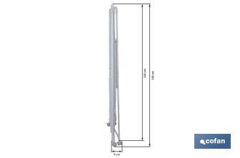Tendedero eléctrico de torre | 4 ruedas con freno | 300 W de potencia | Tendedero portátil con secado rápido - Cofan