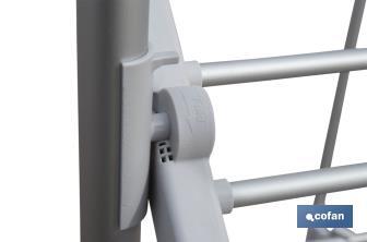 Tendedero eléctrico de torre | 4 ruedas con freno | 300 W de potencia | Tendedero portátil con secado rápido - Cofan