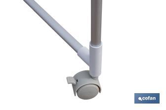 Tendedero eléctrico de torre | 4 ruedas con freno | 300 W de potencia | Tendedero portátil con secado rápido - Cofan