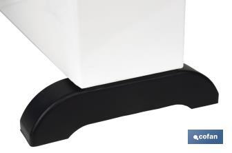 Convector radiante | Potencia: 2000 W | Termostato regulable | Seguridad antivuelco | Ideal para estancias medianas - Cofan