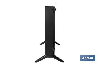 Convector radiante de panel de vidrio | Potencia: 1500 W | Mando a distancia | Control vía app | Compatible con asistente de voz | Temporizador 24 h - Cofan