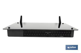 Convector radiante de panel de vidrio | Potencia: 2000 W | Mando a distancia | Control vía app | Compatible con asistente de voz | Temporizador 24 h - Cofan