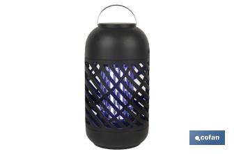Lámpara LED antiinsectos | Potencia: 5 W | Descarga Eléctrica: 800-1000 V  | Área: 60 m² | Protégete contra los insectos - Cofan