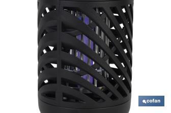 Lámpara LED antiinsectos | Potencia: 5 W | Descarga Eléctrica: 800-1000 V  | Área: 60 m² | Protégete contra los insectos - Cofan