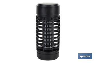 Lámpara LED antiinsectos con enchufe| Potencia: 3 W | Descarga Eléctrica: 1200 V | Área: 50 m² | Protégete contra los insectos - Cofan
