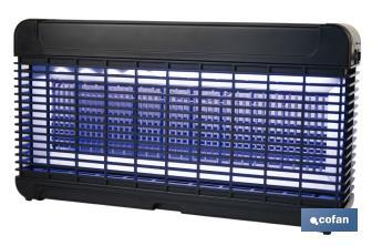 Lámpara LED antiinsectos con enchufe| Potencia: 13W | Descarga Eléctrica: 4000V | Área: 200 m² | Protégete contra los insectos - Cofan