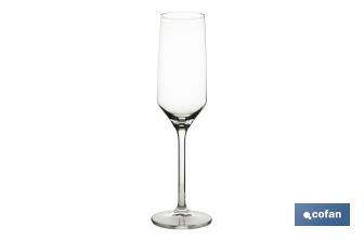 Pack de 6 flûtes à champagne | Capacité : 22 cl - Cofan