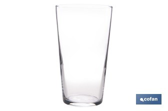 Pack de 6 vasos de combinado | Material: vidrio transparente | Capacidad: 47 cl | Calidad profesional | Ideales para cubatas, agua, cerveza, refrescos - Cofan