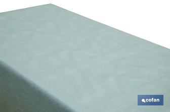 Resin-coated stain-resistant tablecloth | Modern design | Turquoise | Cotton and polyester | Available in different sizes - Cofan