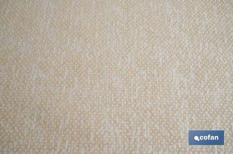 Nappe en tissu résiné antitache | Conception moderne | Couleur : beige et blanc | Matériaux : coton et polyester | Disponible en plusieurs dimensions - Cofan