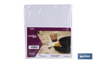 Stain-resistant tablecloth | Grey soft design | Vinyl and polyester | Waterproof | Easy to clean | Available in different sizes - Cofan