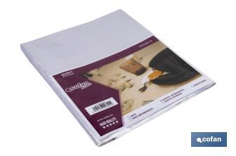 Stain-resistant tablecloth | Grey soft design | Vinyl and polyester | Waterproof | Easy to clean | Available in different sizes - Cofan