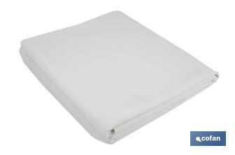Protector espumado para mesa | Color: blanco | Muletón libre de ftalato | Grosor: 1,5 mm | Disponible en diferentes medidas - Cofan