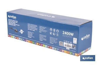 Meuleuse d'angle de 2400W | Meuleuse d'angle Ø230MM de démarrage progressif - Cofan