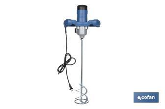 Paddle mixer | M14 paddle connection | Mixing paddle included | 2 speeds | Power: 1,400W - Cofan