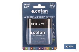 Pilhas Alcalinas - 3LR12/4,5V - Cofan