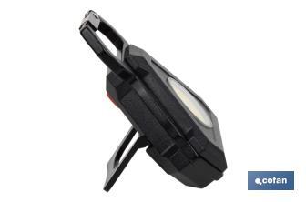 Mini Cob Led Rechargeable Flashlight | Mini LED work light with hook and extra strong magnet - Cofan