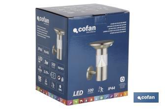 LED SOLAR WALL LAMP WITH SENSOR  - Cofan