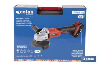Meuleuse à batterie Lithium-ion | 18V | Convient aux disques de ø115mm - Cofan