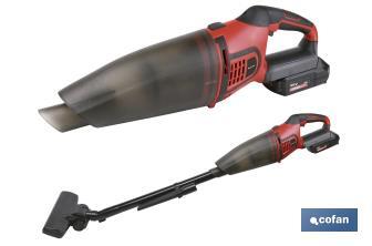 Aspirateur à batterie | 20 V | Avec prolongateurs et accessoire tournant - Cofan