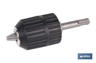 Martillo perforador SDS Plus sin escobillas multifunción | Taladra, percute y cincela | Incluye: maletín con accesorios, portabrocas automático con adaptador SDS PLUS, batería Li-Ion de 20 V y cargador - Cofan