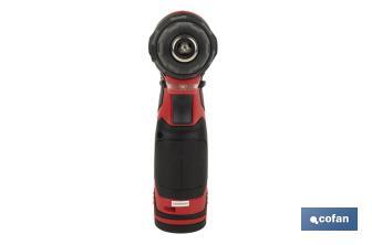 Taladro atornillador a batería | 19+ 1 posiciones de apriete | Batería Li-ion 12 V 2.0 Ah | Dos velocidades | Maletín incluido - Cofan