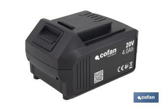 Kit de motosierra a batería con dos baterías de litio 20 V 4.0 Ah | Motosierra sin escobillas | Espada de 10" | Eficiencia y precisión en cortes de madera - Cofan