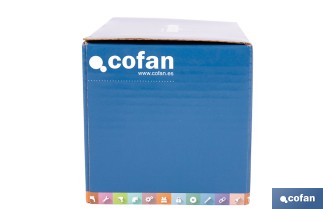 Batería Li-Ion recargable 20 V 6.0 Ah | Compatible con sistema 1 for All | Alta autonomía, protección avanzada | Indicador led de carga - Cofan