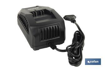 Cargador de batería 20V 2,4 A | Protección avanzada | Compatible con sistema 1 For All | Tecnología de carga inteligente - Cofan