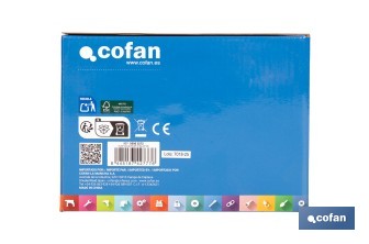 Pack de cargador 20 V 4.5 A + Batería 20 V 4.0 Ah Li-Ion | Compatible con sistema 1 for All | Protección contra sobrecarga y larga duración - Cofan
