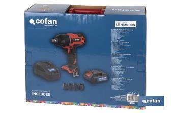 18V Cordless Impact Wrench 1/2” - Cofan