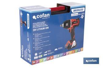 Clé à choc | 1/2" À Batterie | 20 V - Cofan