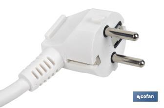 Base múltiple bipolar de 5 tomas para enchufes | Cable de 1,4 m | Interruptor de encendido - Cofan