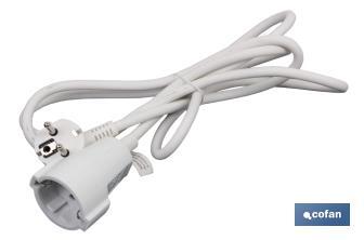 Extension cord | Various sizes of cable (3 x 1.5mm) | Two-pole socket - Cofan