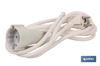 Extension cord | Various sizes of cable (3 x 1.5mm) | Two-pole socket - Cofan