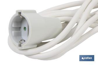 Extension cord | Various sizes of cable (3 x 1.5mm) | Two-pole socket - Cofan