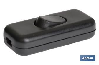 Inline switch | Rocker switch | Black | 4A - 250V - Cofan