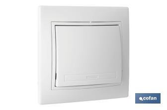 Interruttore - deviatore da incasso | Modello Pacific | 10 A - 250 V | Colore: bianco - Cofan