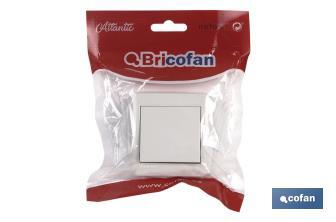 Conmutador - Interruptor de superficie | Modelo Atlantis | Color blanco | 10 A - 250 V - Cofan