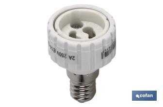 Lamp-holder adapter | From E27 to GU10/GZ10 | 2A - 250V~ - Cofan