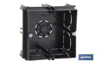 Flush-mounted box for several gangs | Several sizes | Universal and linkable - Cofan