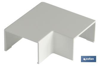 Flat angle for electrical mini-trunking | Several sizes | IP 40 - Cofan