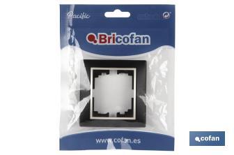 Decorative flush-mounted switch frame | 1 element | Available in black and white - Cofan