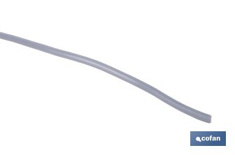 Rollo Cable Eléctrico H07V-K de 100 m | Sección de cable de varias medidas | Color: Gris - Cofan