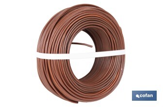 Rollo Cable Eléctrico  H07V-K de 100 m | Sección de cable de varias medidas | Color: Marrón - Cofan