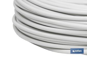 Rolo Cabo Eléctrico de 100 m | PVC H05VV-F | Secção 3 x 2,5 mm2 | Cor Branco - Cofan