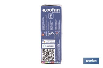 Sensor inteligente para puertas y ventanas | Conexión WiFi y Bluetooth | Funciona con aplicación Smart Life o Tuya | Compatible con Alexa y Google | Protección antirrobo - Cofan
